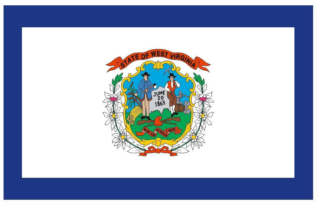 West Virginia State Flag Sticker Decal F552