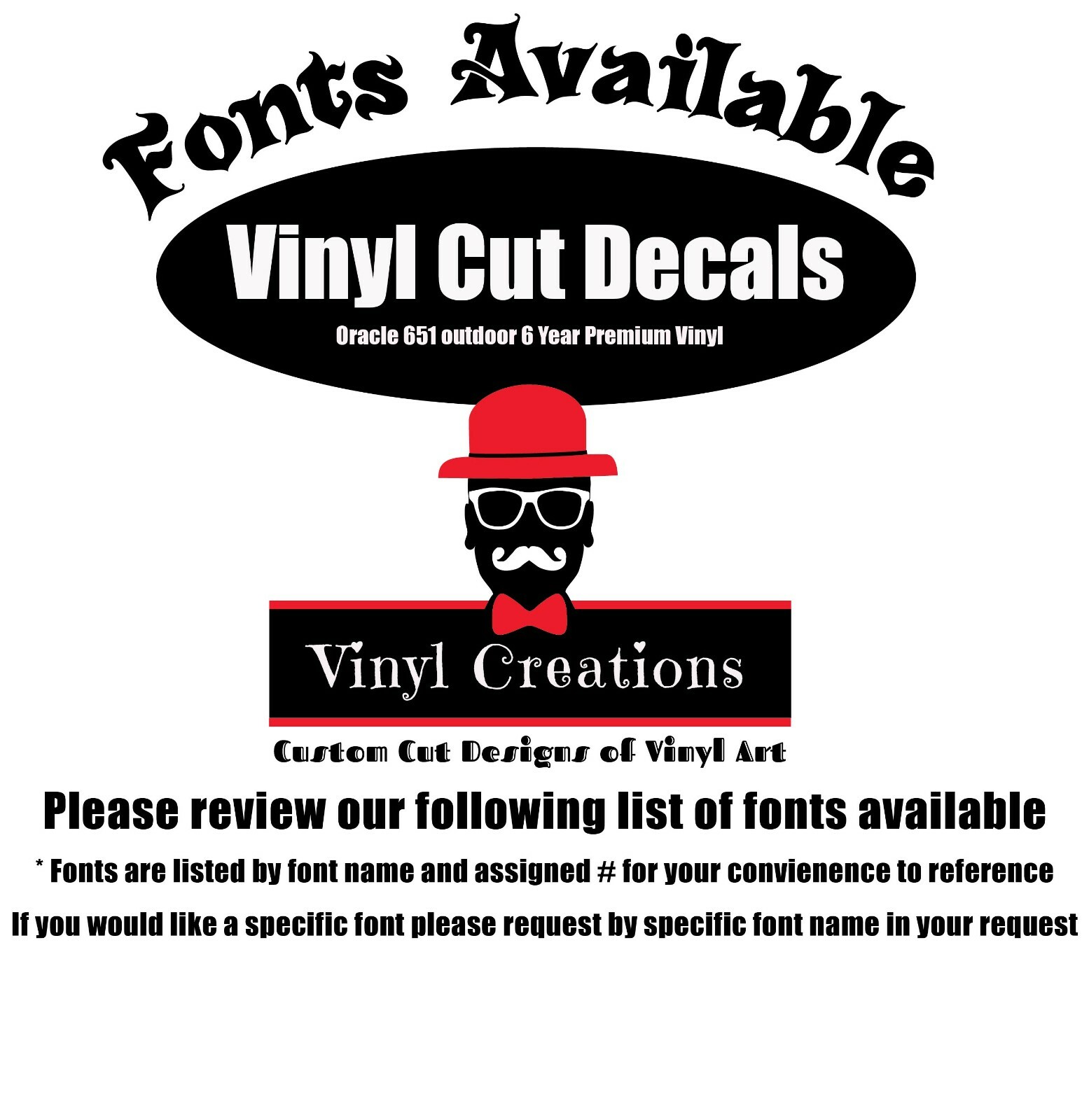 2.5″- 4″ Custom Vinyl Text Phrase/Lettering Decal window Car Mailbox Craft