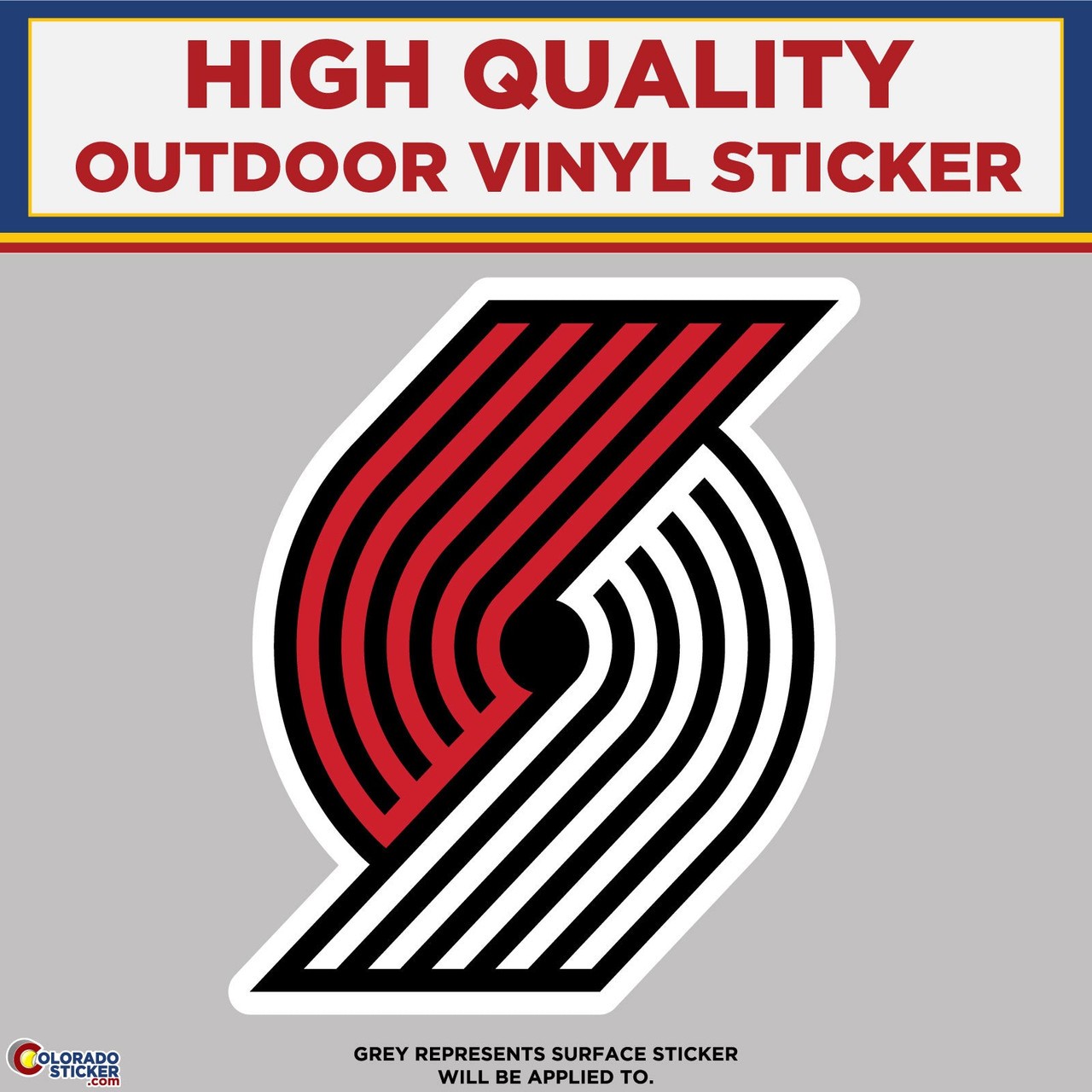 Trailblazers Basketball, High Quality Vinyl Stickers