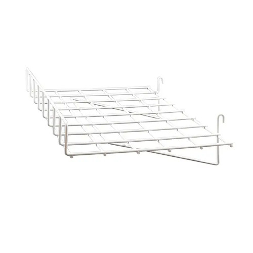 Econoco WTES/93 1/4″ Wire Straight Shelf W/ Front Lip For Grid Panel (Pack of 4)