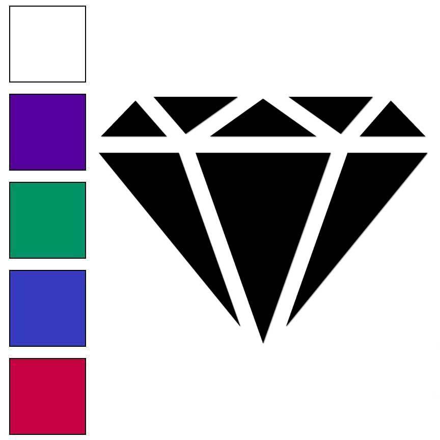 Diamond, Vinyl Decal Sticker, Multiple Colors & Sizes #7231