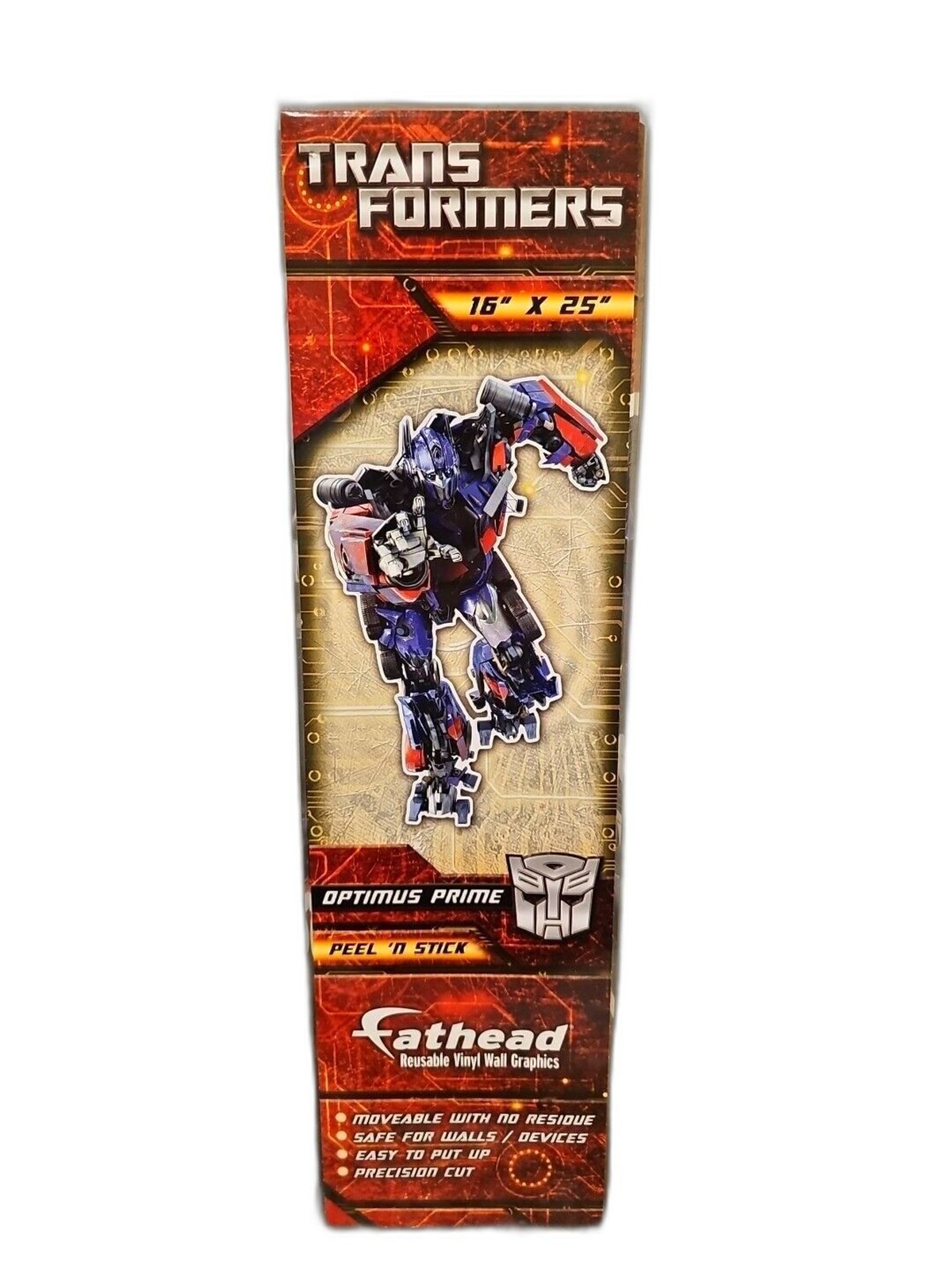 New Transformers Optimus Prime Fathead Reusable Vinyl Wall Graphic 16″ x 24″