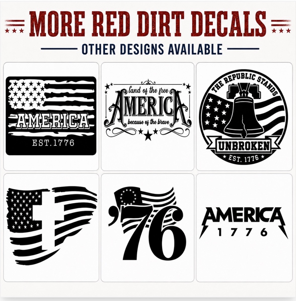 1776 America Vinyl Decal Sticker Patriotic American Flag USA Freedom