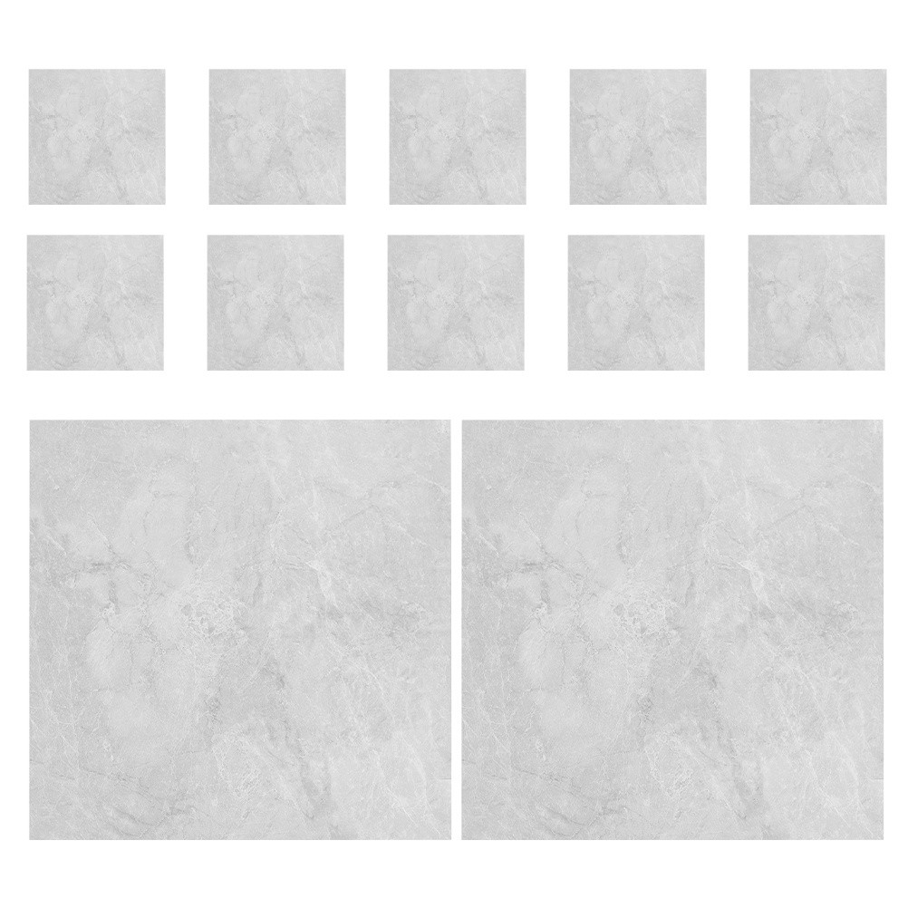 12 Pcs Stick on Backsplash Marble Wall Sticker Self-adhesive Bathroom Tile