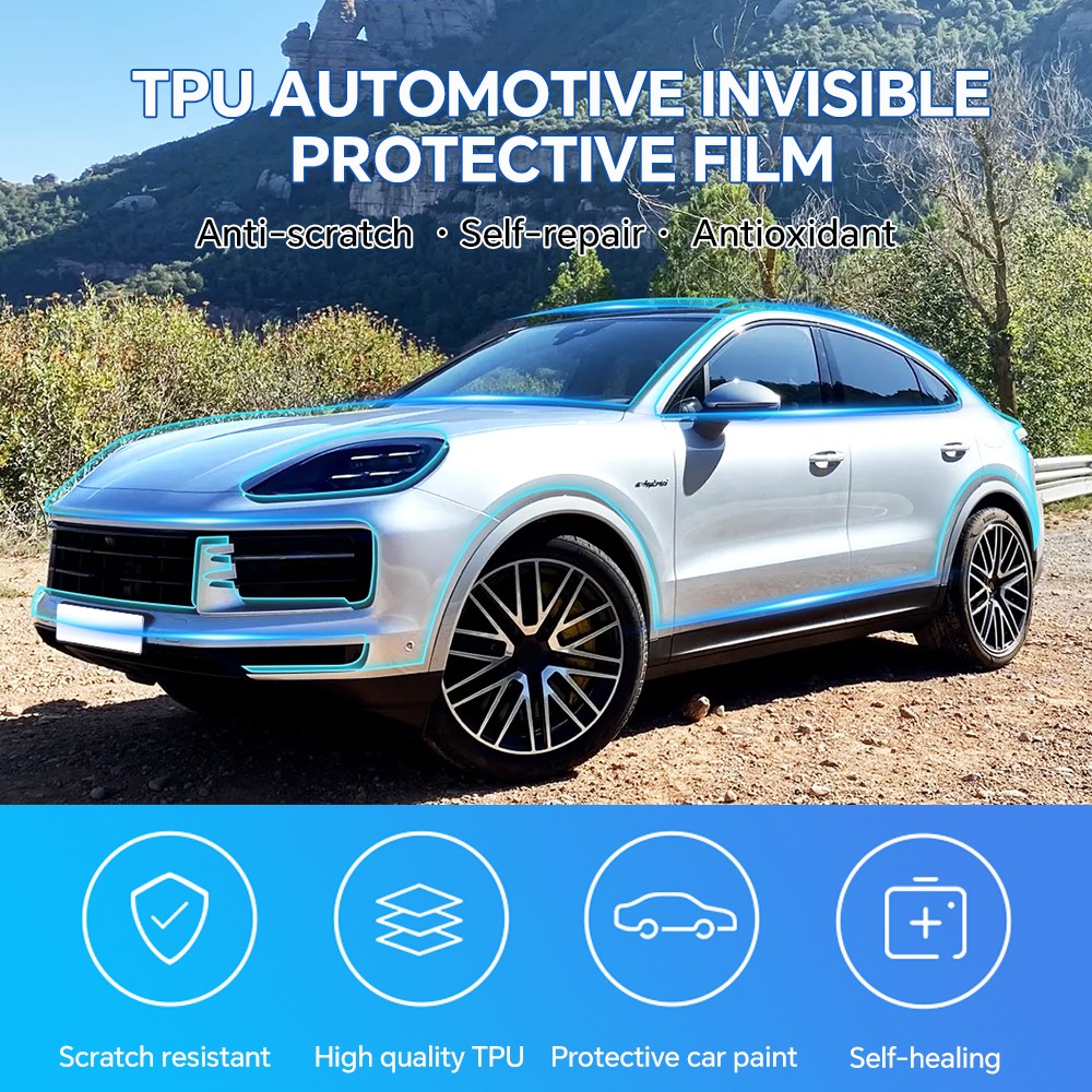 Full Car For Porsche Cayenne Basic 2024-UP Precut Paint Protection Film PPF TPU