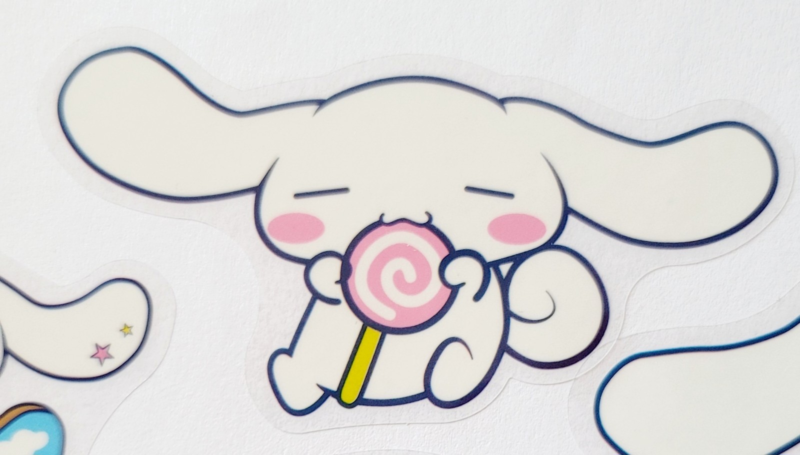 CINNAMOROLL TRANSLUCENT/ CLEAR WATERPROOF STICKERS SET OF 1O DECAL DECORATION