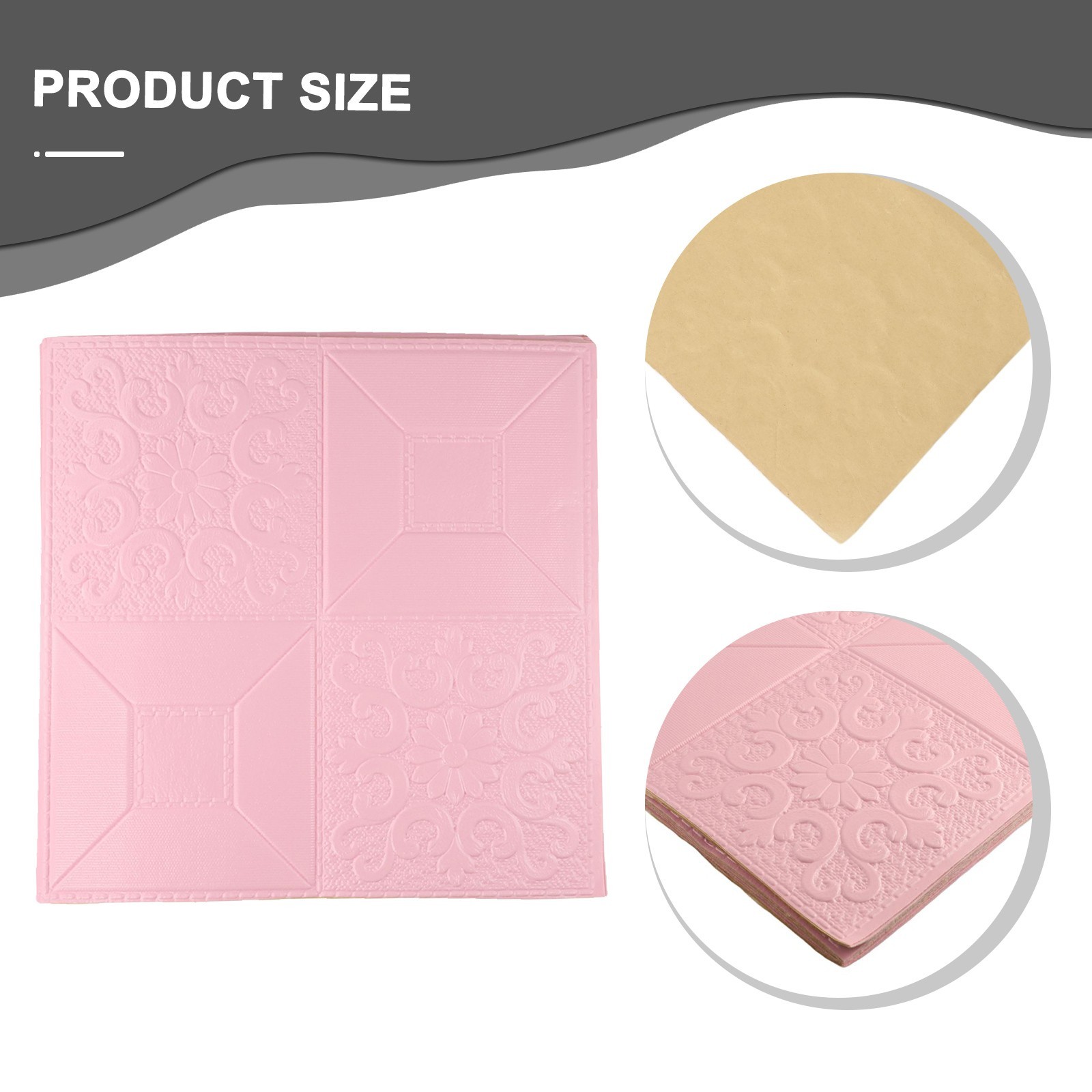 3D Self-Adhesive Tile Stone Brick Wall Sticker Soft Foam Panels Home Decor X10