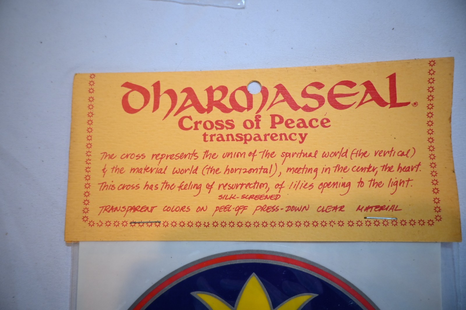 Dharmaseal Transparency for Windows, Vintage – Lot of 3 – 1970s