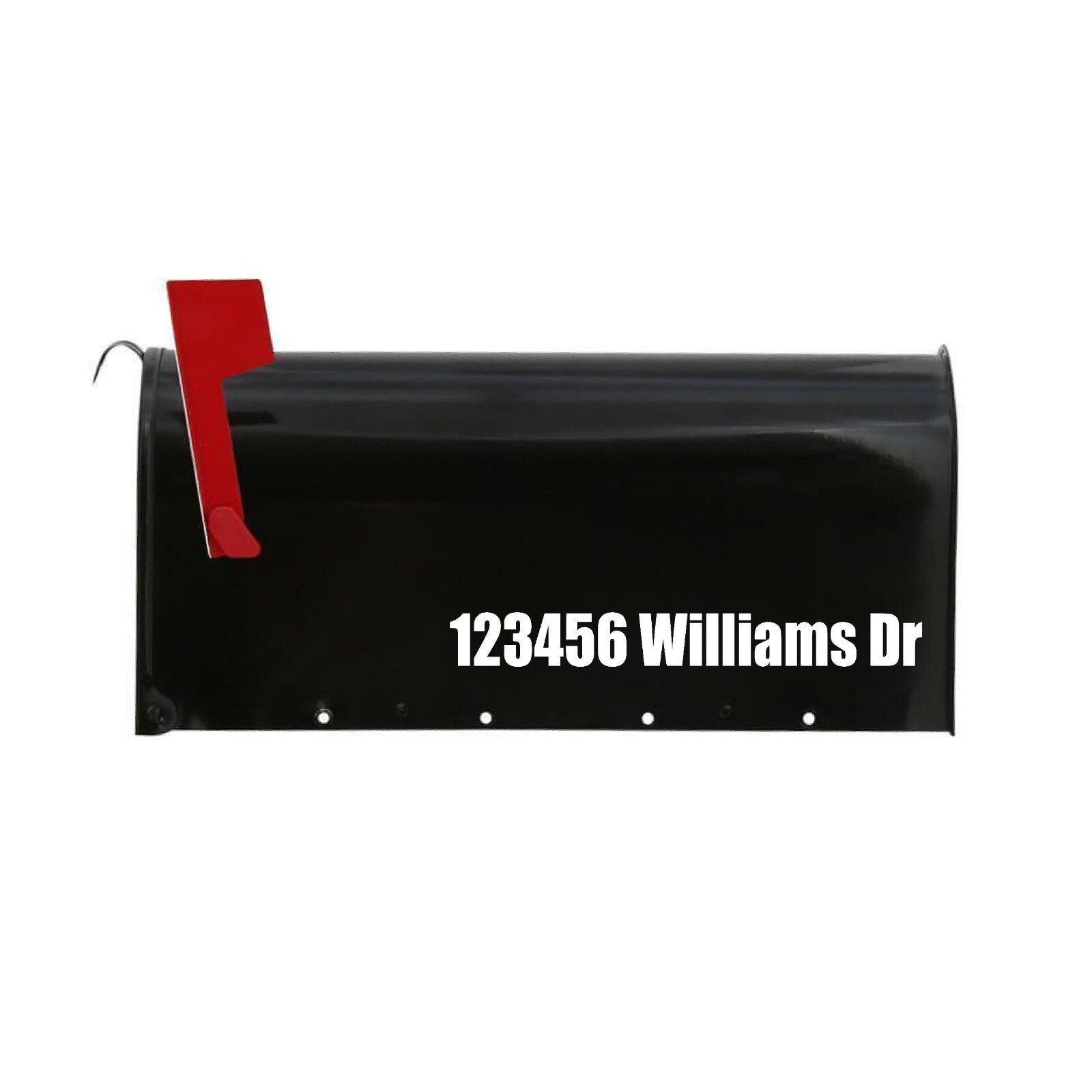 PAIR of REFLECTIVE Mailbox Custom NUMBERS YOU PROVIDE DECAL Numbers and Street