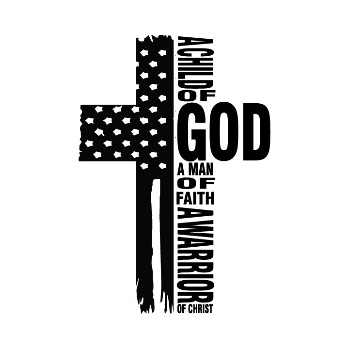 American Flag Cross Forgiven Faith Jesus Saves USA Vinyl Decal Window Sticker