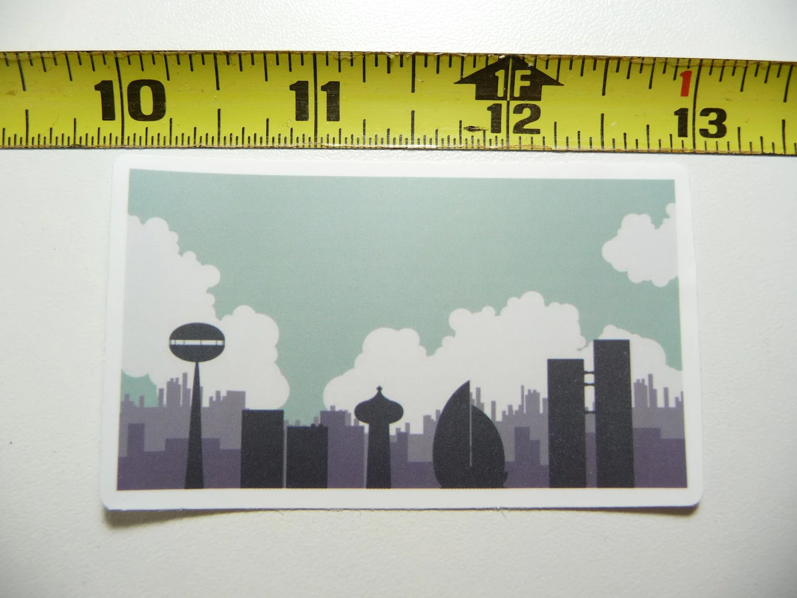 CITY SKYLINE SMALL STICKER DECAL MINI TINY TRAVEL POSTER TOURISM FUNNY