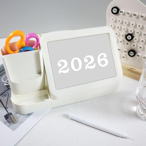 960 Pieces Small Vinyl Number Stickers 0-9, 1″ Waterproof Self 1 Inch White