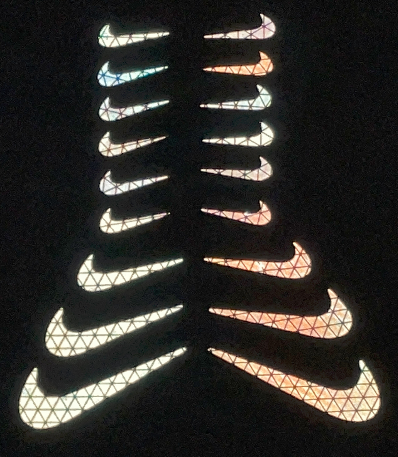 Nike Swoosh Logo Mini Stickers Decals Reflective Reflector Pack Flexible