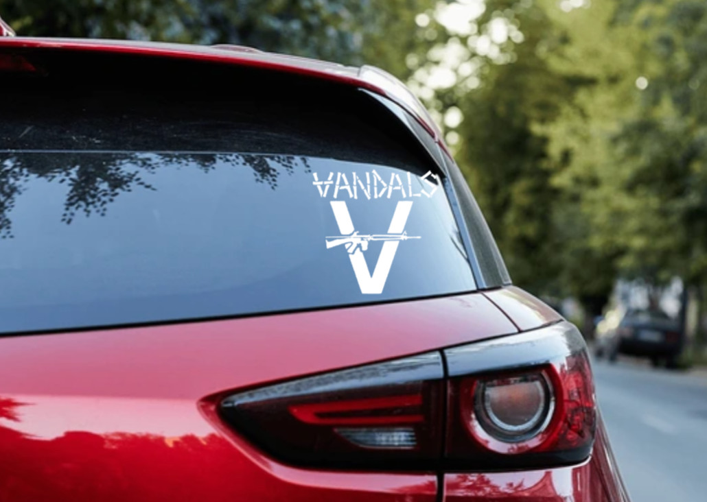 The Vandals Car Decal Vinyl Band Logo Glossy Bumper Sticker Hardcore Punk Rock