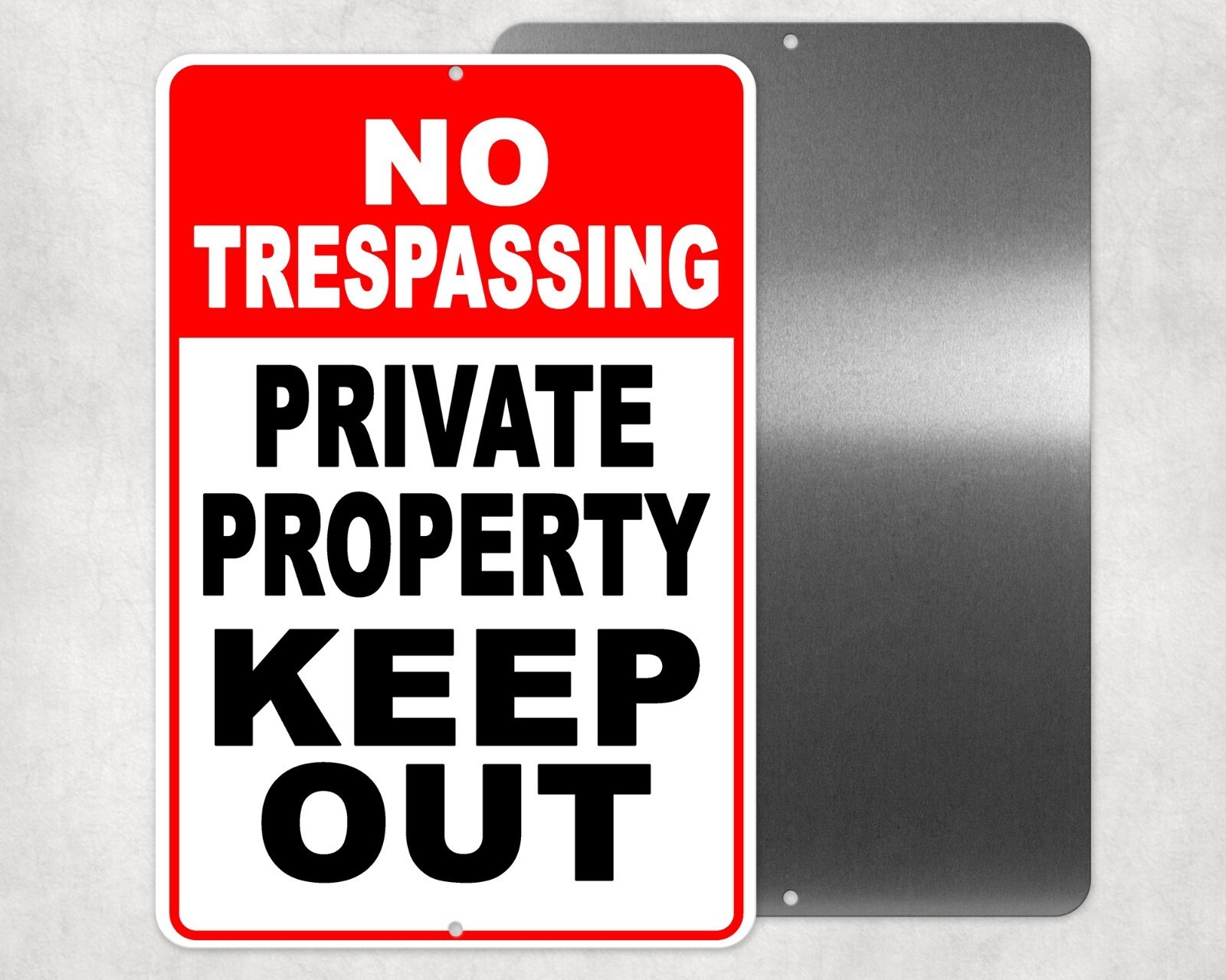 No Trespassing Private Property Keep Out Aluminum Sign Decal Private Property