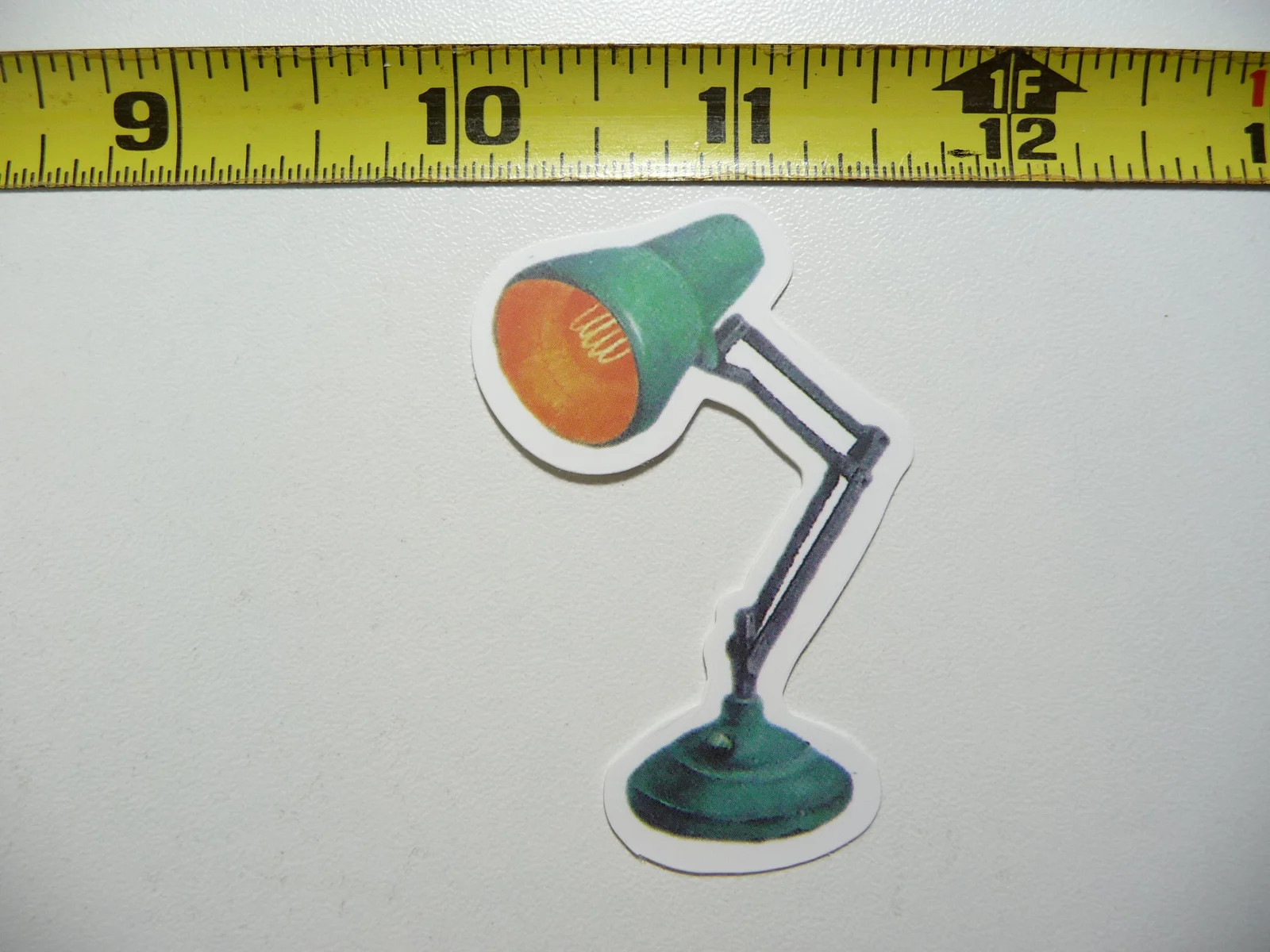 RETRO STYLE DESKTOP DESK LAMP LIGHT SMALL STICKER DECAL SCRAPBOOKING FUNNY FUN