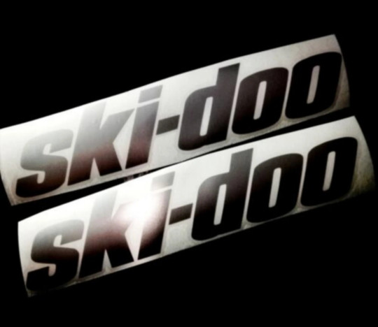 2x ski-doo 2” x9” , sticker, decal stickers 14 color choices