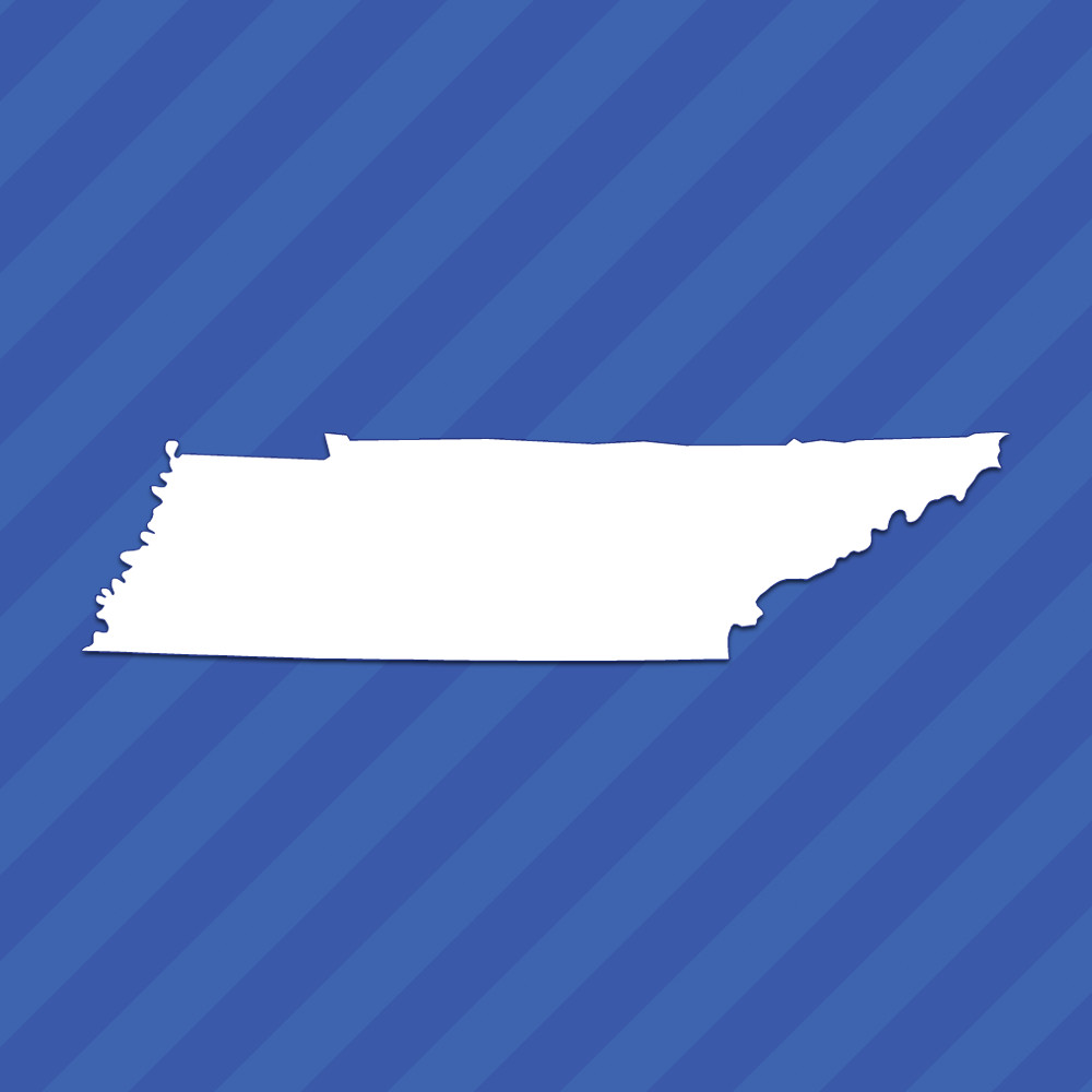 Tennessee TN State Outline Vinyl Decal Sticker