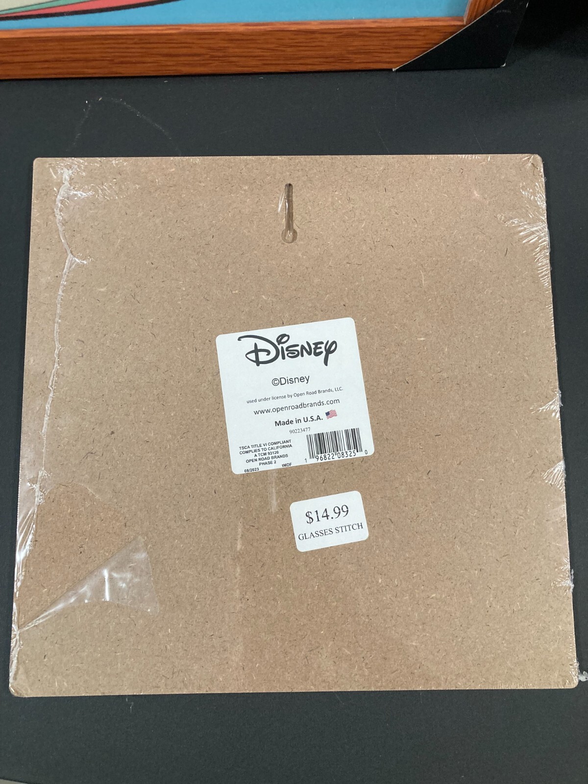 4 Piece Stitch-Themed Room Decor – 1 Wall Clock & 3 Pieces of Ready to Hang Art!