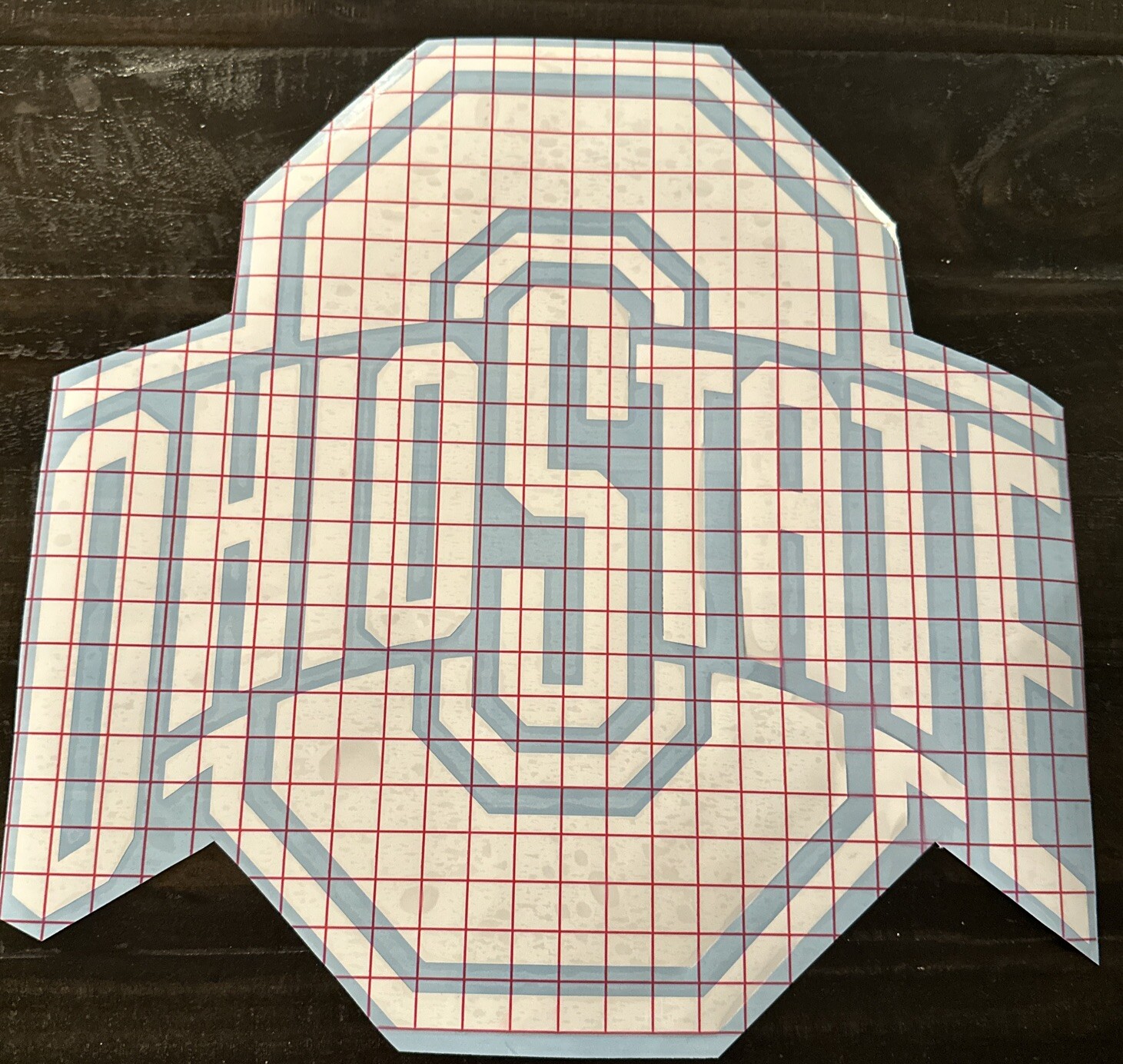 Ohio State Buckeyes Vinyl Decal Sticker 11.75 inches wide by 11.58 inches tall