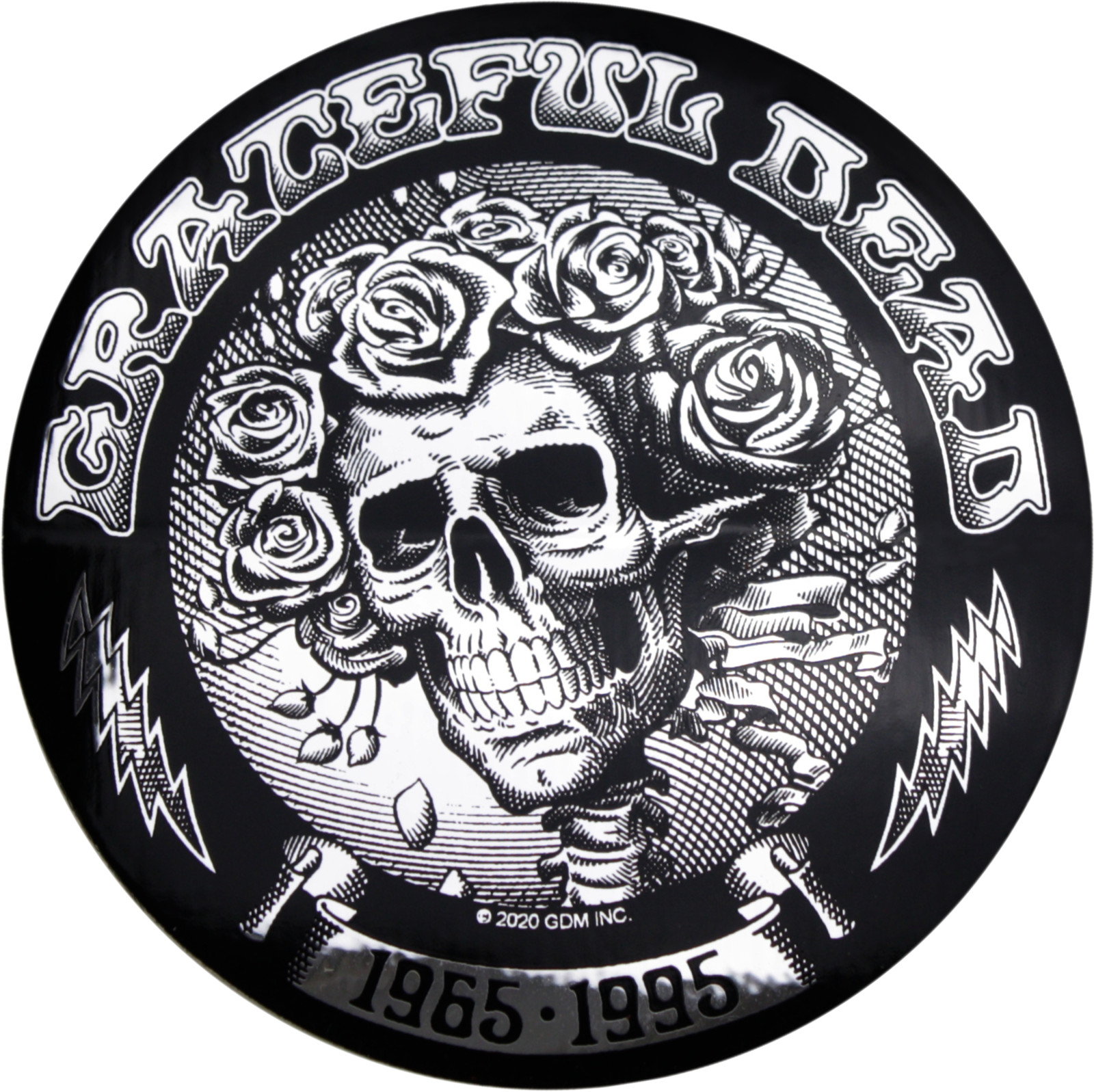 Sticker – Grateful Dead Bertha Skeleton Rock Music Band CHROME FOIL 4″ Decal New