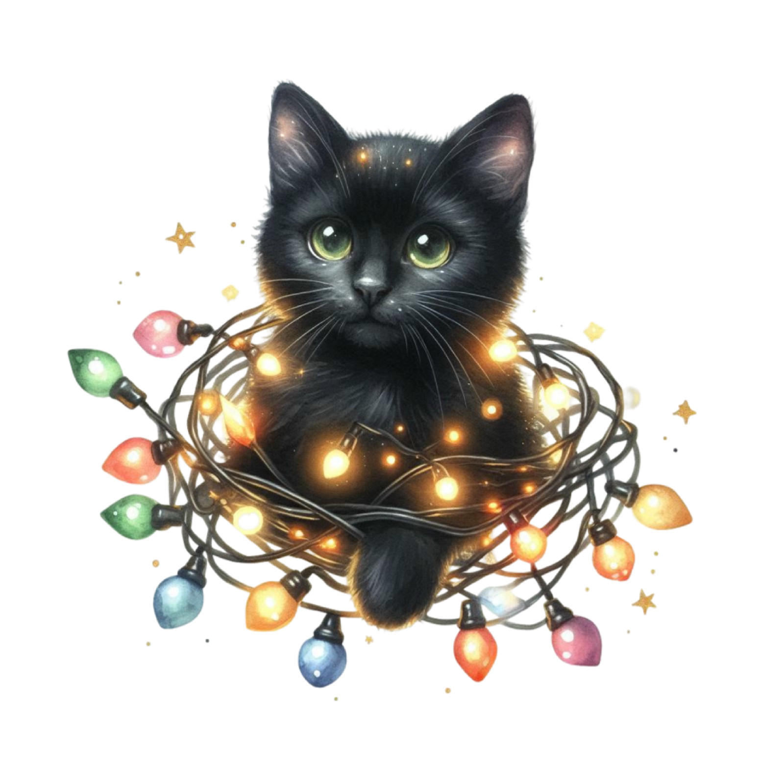 Black Cat Wall Decal Sticker 18X18cm Large