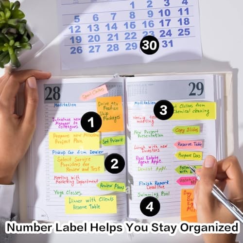Number Stickers – Consecutive Number Stickers 1-50 – 10 Sheets Round Black