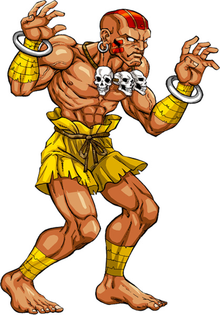 Street Fighter sticker Dhalsim weatherproof bumper vinyl decal