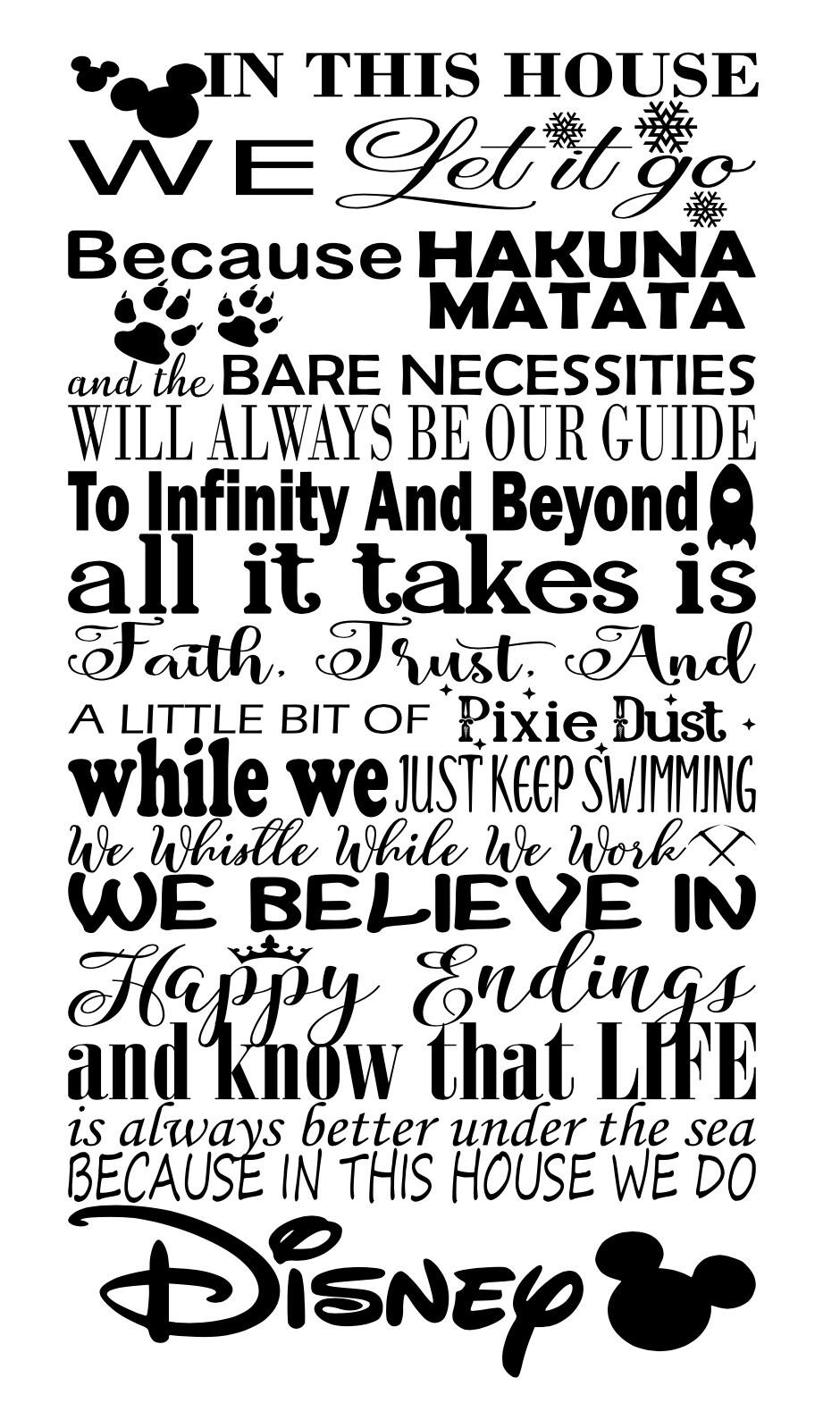 Die Cut Vinyl Wall Decal Quote House Rules 11.5 X 22” Words Decor Lettering