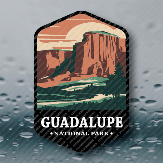 US National Park GUADALUPE MOUNTAINS TEXAS Camping Outdoors Hiking Vinyl Sticker