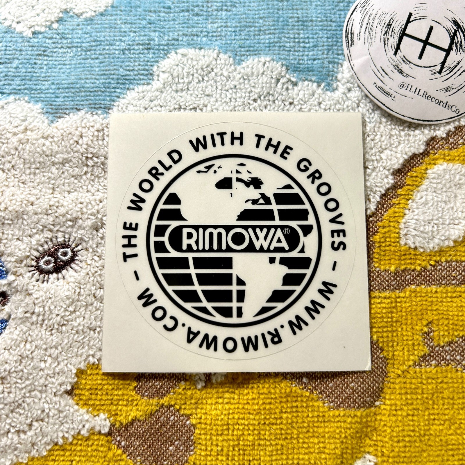 RIMOWA Official Luggage Sticker Decal The World Vintage Style Black 3″