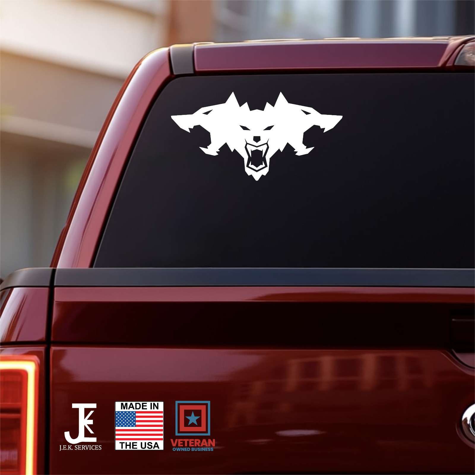 Cyberbeast Vinyl Decal – Aggressive Beast Logo Car Truck Sticker-Up To 22″ Wide