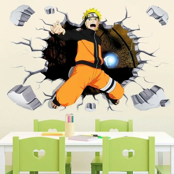 Naruto Stickers Manga Decals 60×90 Cm Home Car Cabinet Decoration