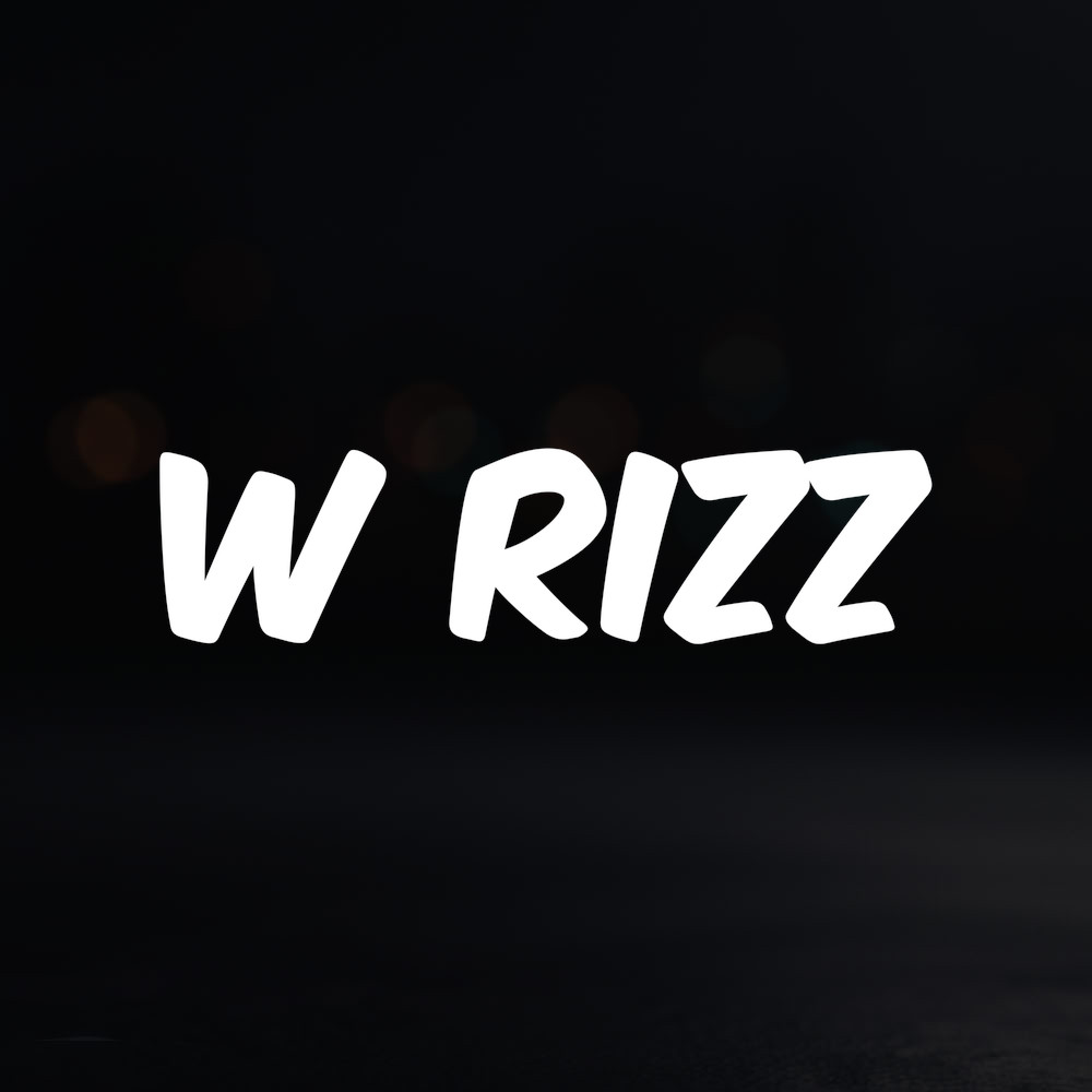 8in Vinyl Decal Sticker – “W Rizz”