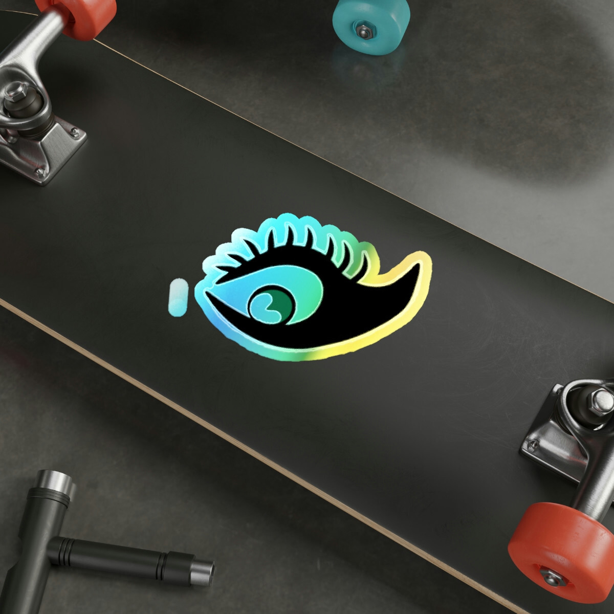 6×6″ Focused Artworks Evil Eye Holographic Sticker