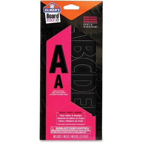 Elmer’s Black Reposition Letters and Numbers Stickers E3072MQ