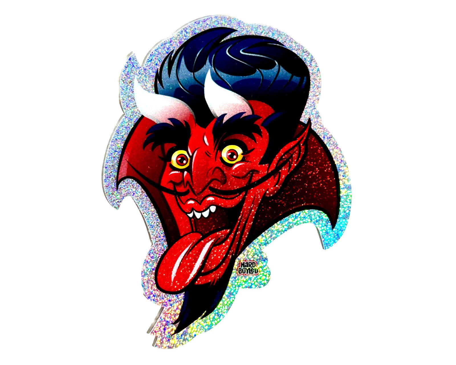 Glam Rock GLITTER DEVIL 4″ Vinyl Sticker – Free Shipping!