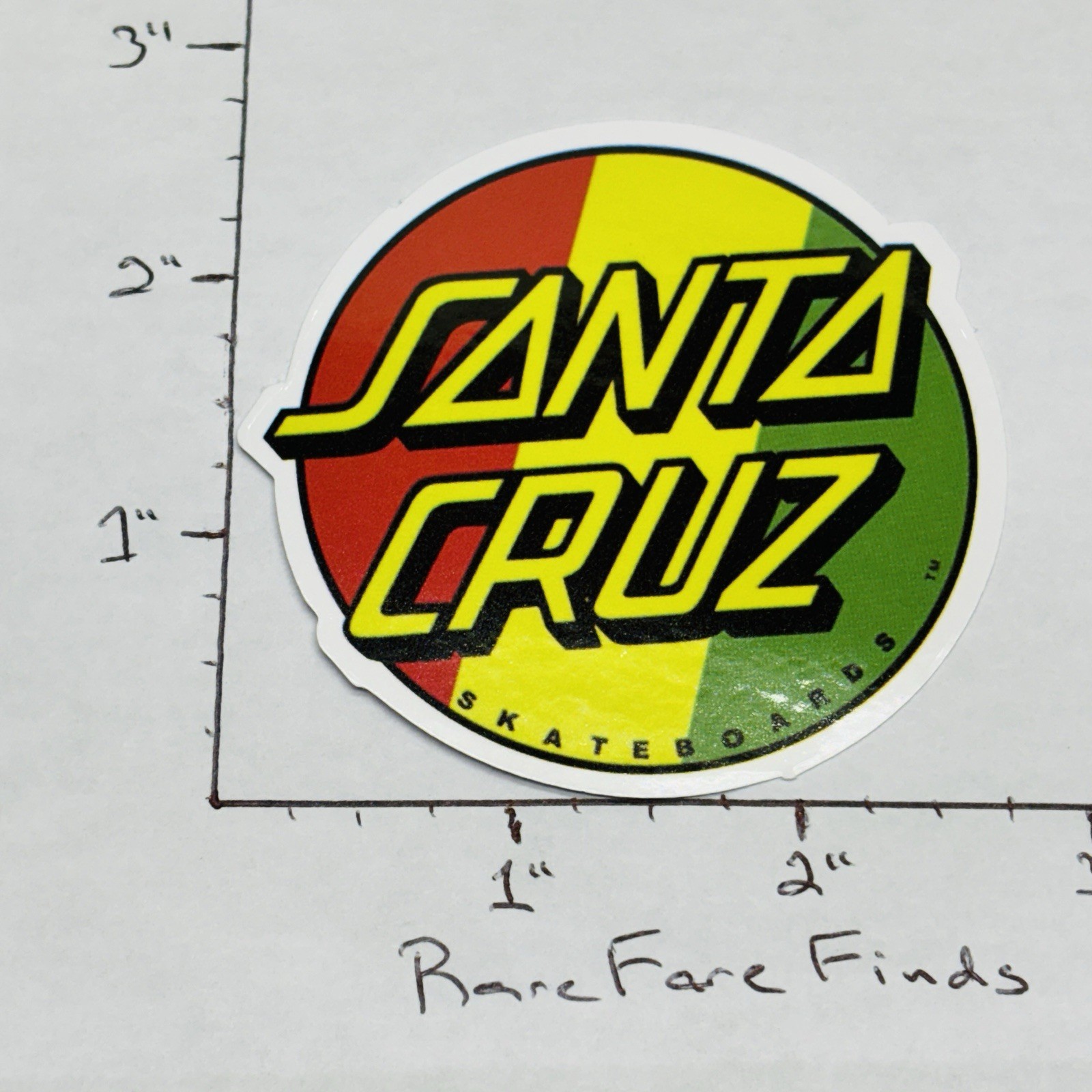 SANTA CRUZ Skateboard Co. Logo Laptop Bottle Vinyl Decal Sticker • w/ Tracking‼