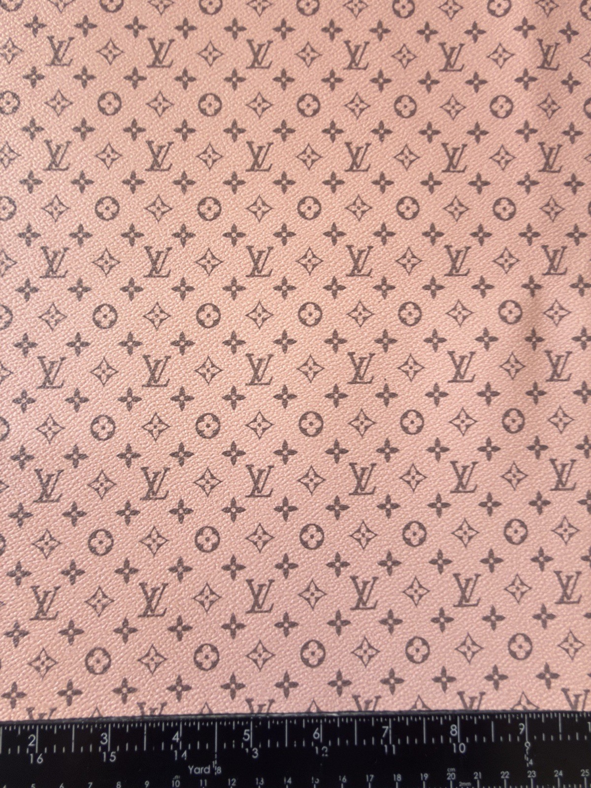 LV Pink-Gray Monogram Vinyl for Crafting Classic Size piece 12″ X 12″