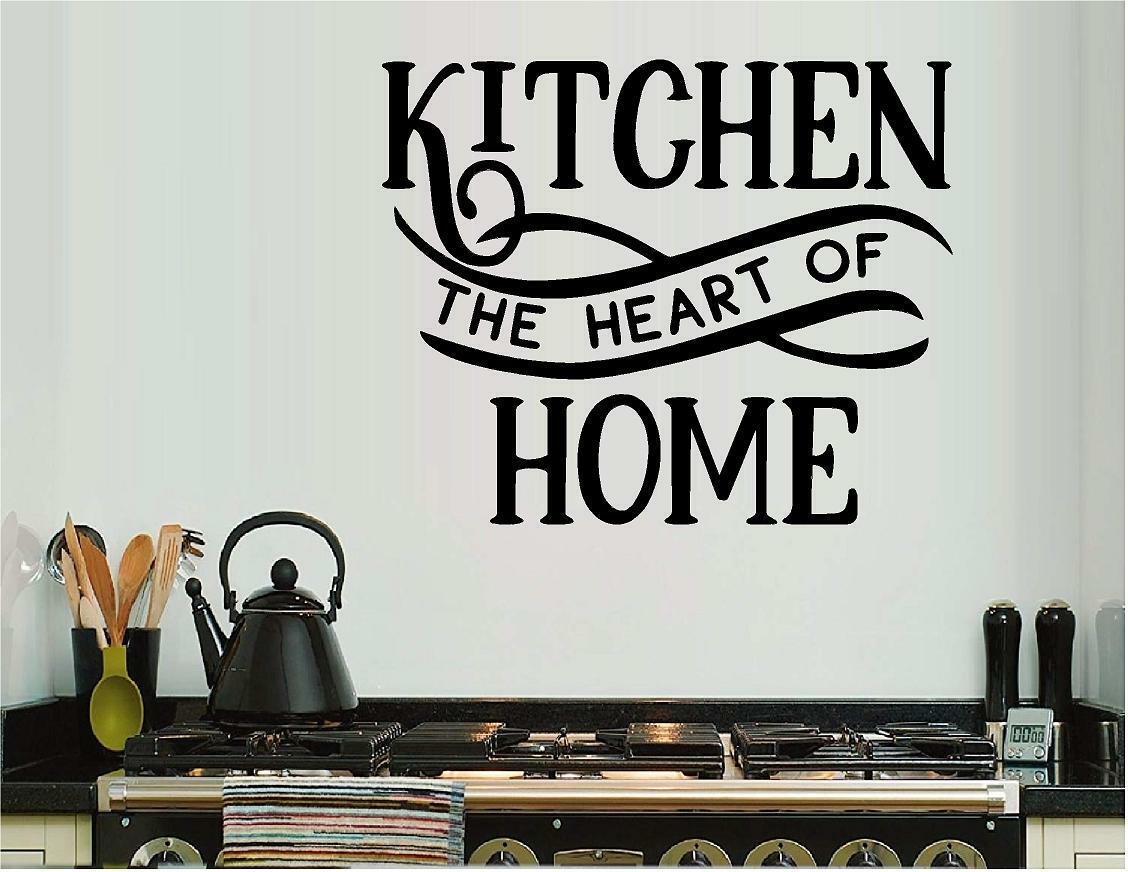 Kitchen the Heart of the Home Vinyl Decal Home Décor 12″ x 15″