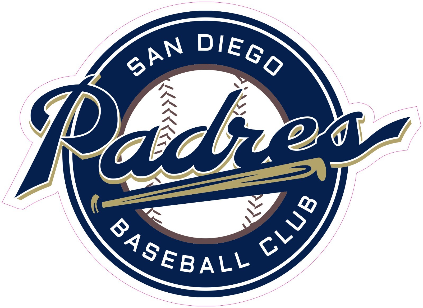 San Diego Padres Vinyl Decal Sticker Car Truck Bumper Tumbler Mug