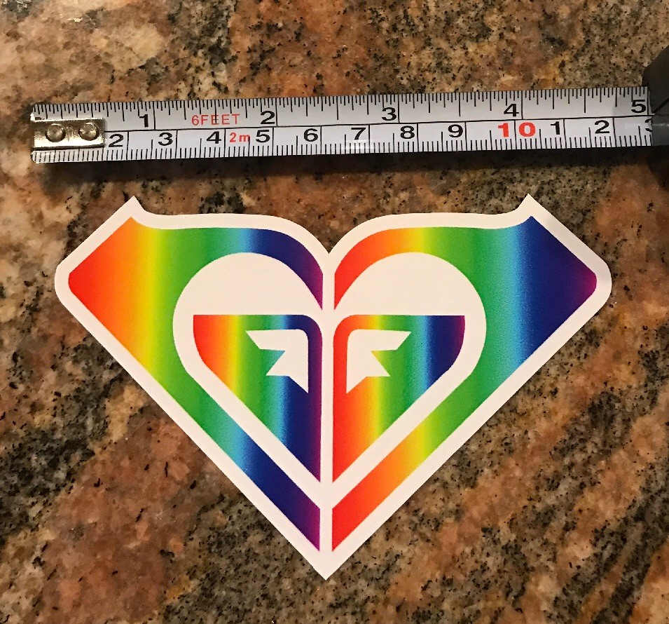 Roxy Sticker – Rainbow Hawaii Surf Surfer Girl Aloha Kona Maui Surfing Longboard