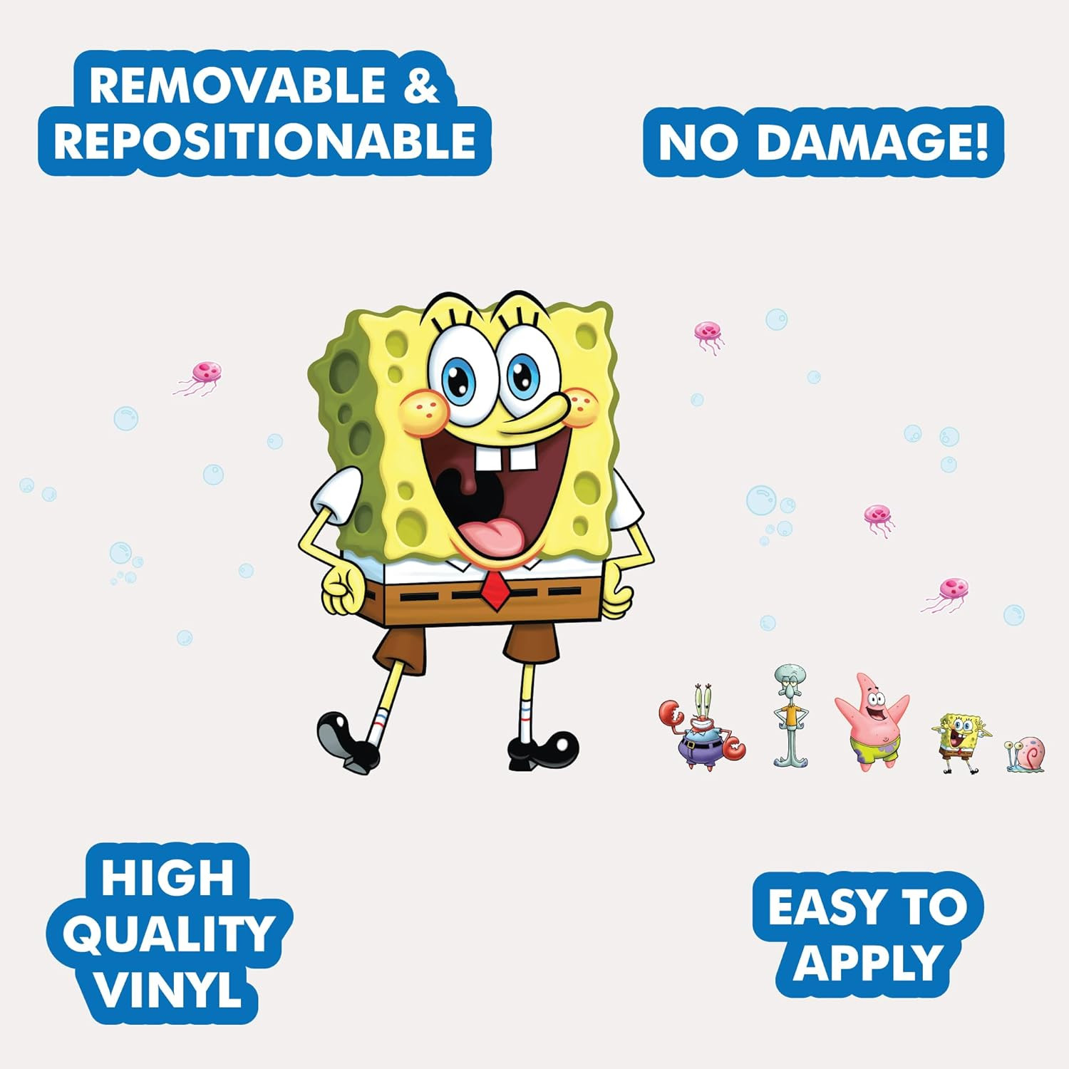 Spongebob Squarepants Wall Decal – 20″ Spongebob Stickers with 3D Augmented Real
