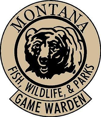 Montana. Fish, Wildlife, and Parks. Game Warden, Ranger Guide. Decal sticker