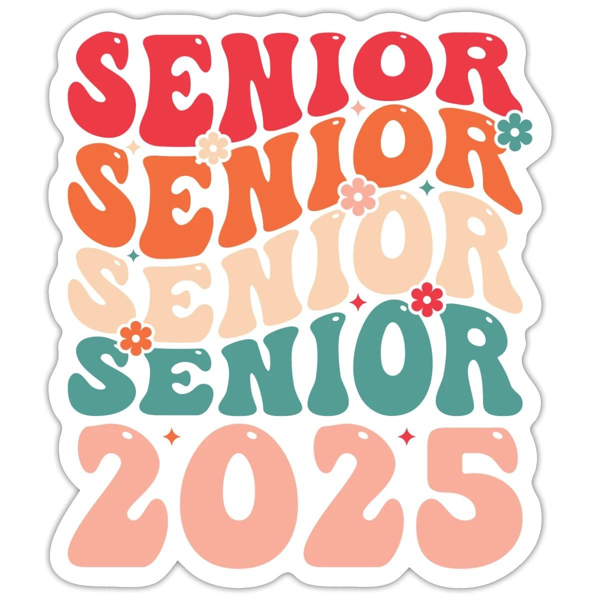 Senior 2025 Class of 2025 Seniors Graduation Gift Sticker, max. 4 x 4″