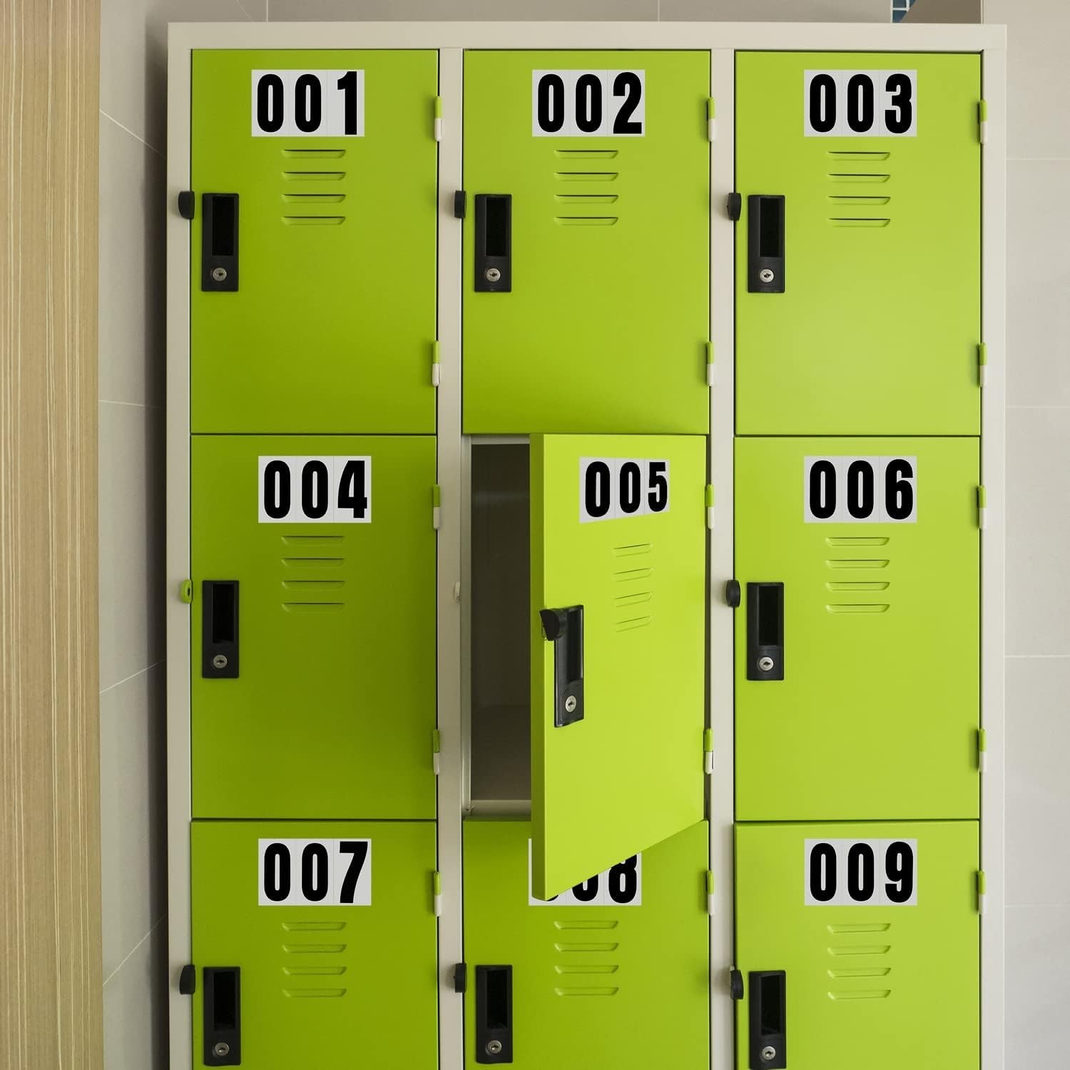 Complete Address Identification Set – 60 Reflective Vinyl Numbers, 3″ Easy Apply