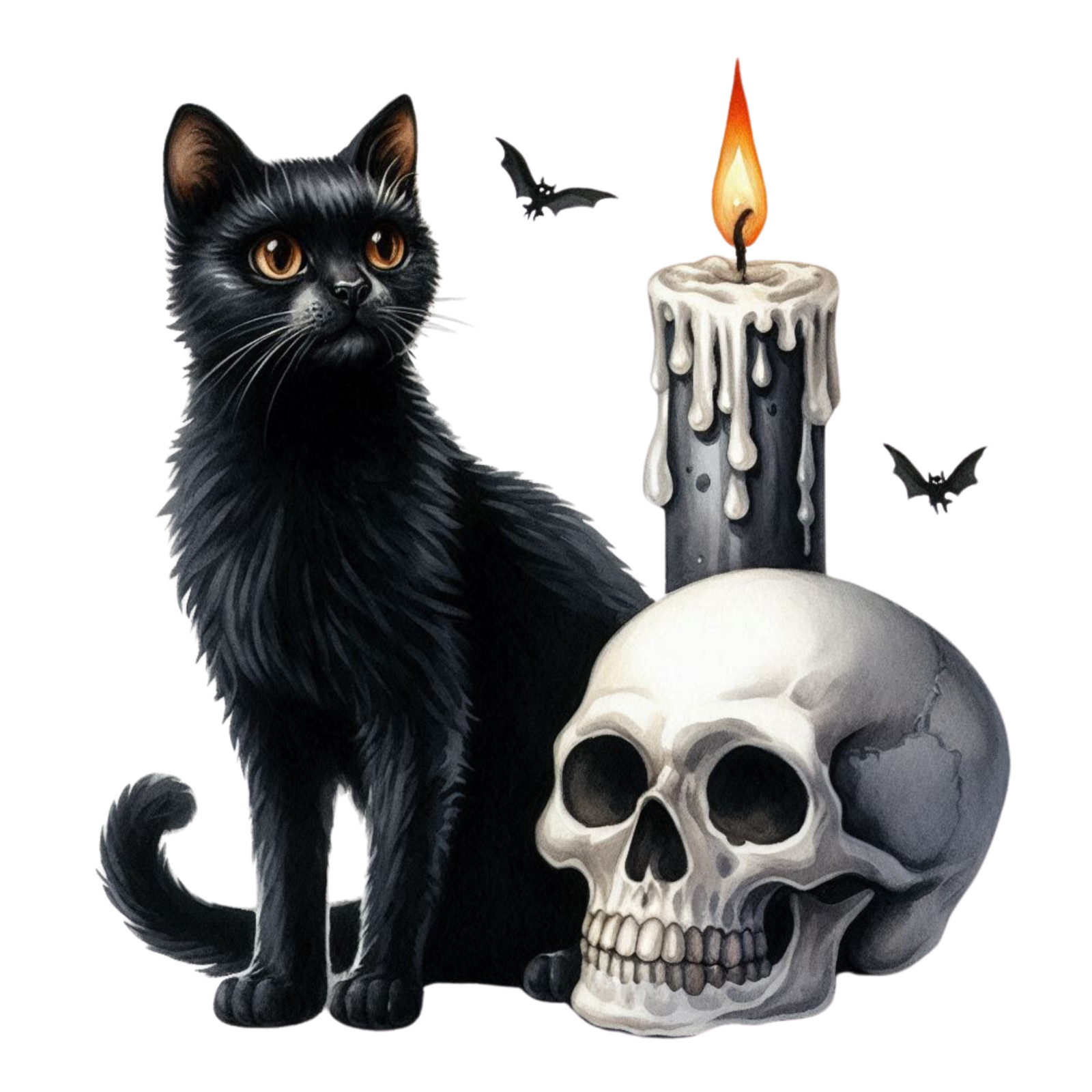Wall Decal Sticker Black Cat Wall Sticker 18X18cm Large