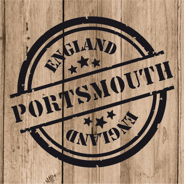 Portsmouth Sticker Vinyl 10 cm / 4″ Decal Stamp Portsmouth England Wall Car Moto