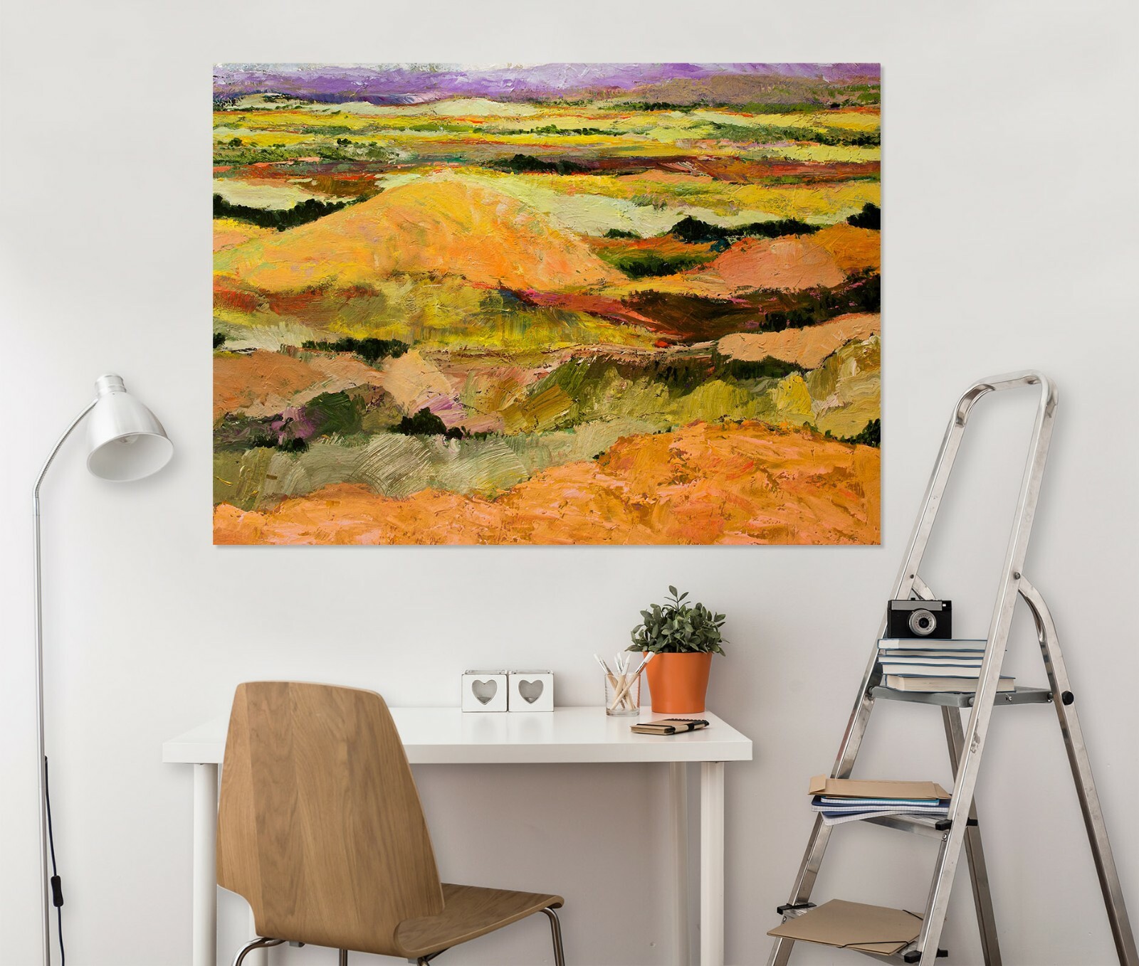 3D Oil Painting Hillside A21 Wall Stickers Wall Murals Wallpaper Allan P Amy