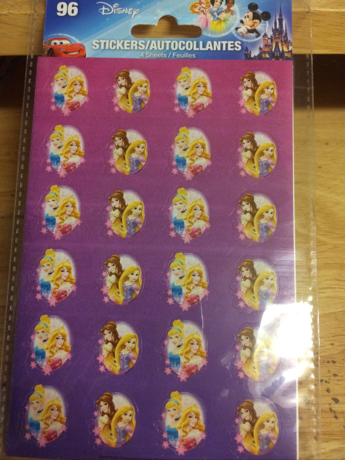 Disney Princess Autocollant 96 4 Sheeted Bonus DVD MICKEY’S CHRISTMAS CAROL